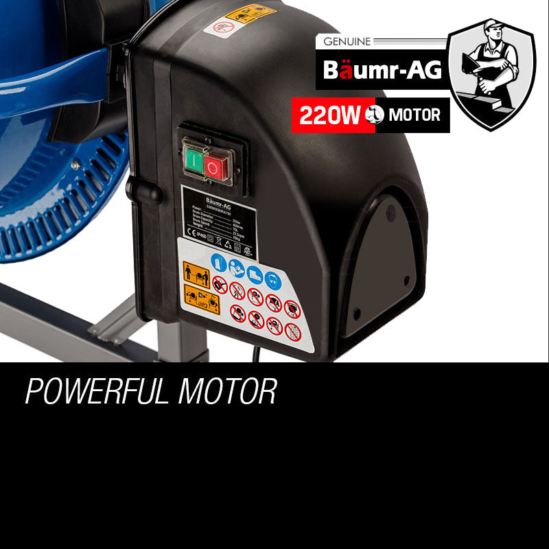 Baumr-AG 70L Portable Electric Concrete Cement Mixer