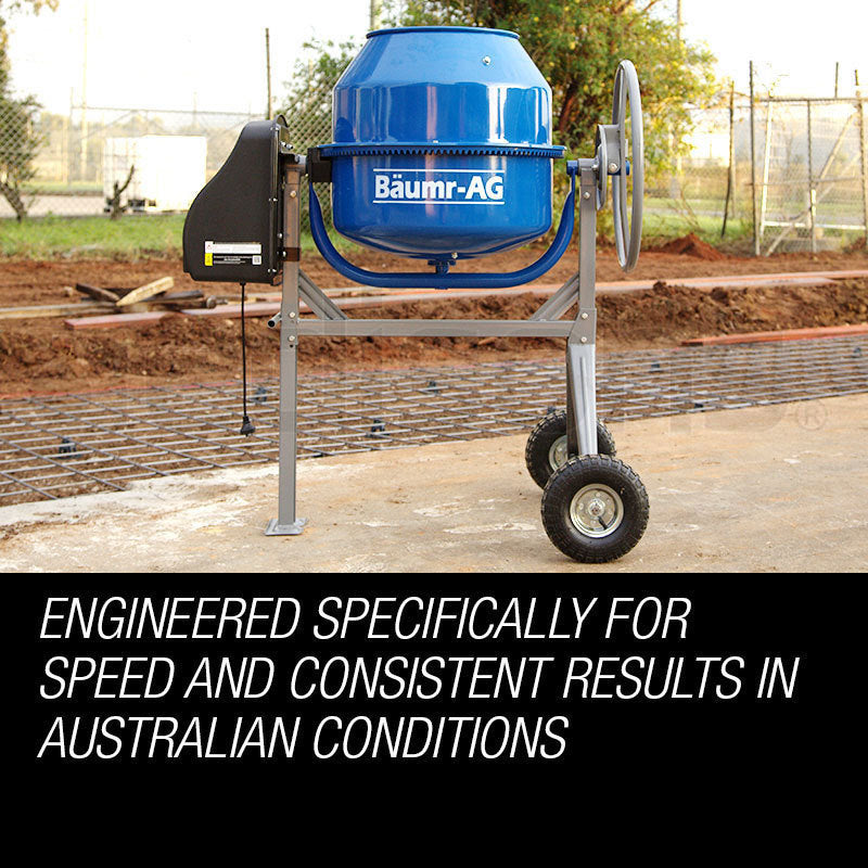 Baumr-AG 135L Portable Electric Concrete Cement Mixer