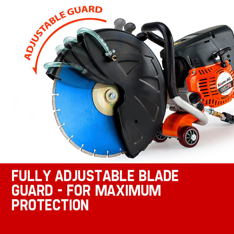 Baumr-AG Concrete Cut Off Demolition Saw Wet Demo Road Cutter Brick