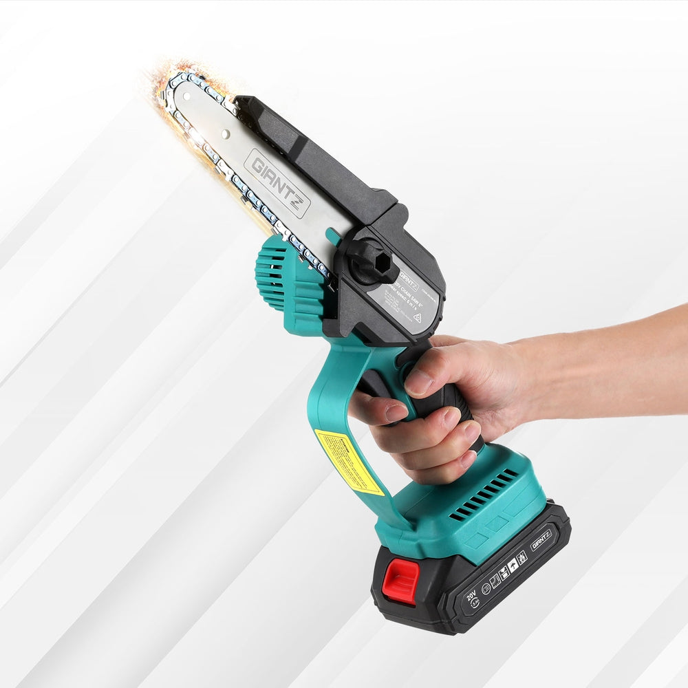 Giantz 6 Mini Cordless Electric Chainsaw Rechargeable Wood Cutter