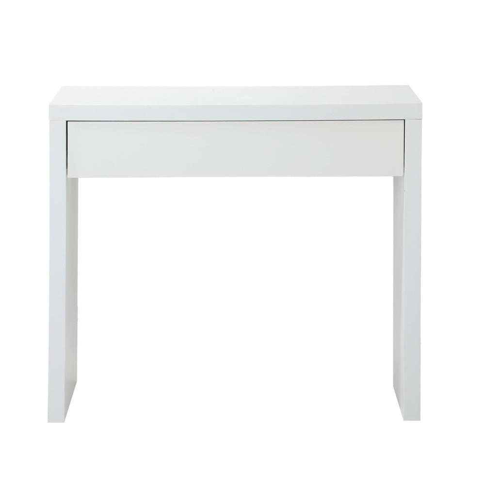 Oikiture Console Table with Drawer White