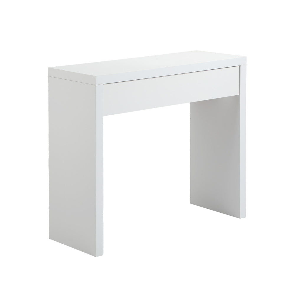 Oikiture Console Table with Drawer White