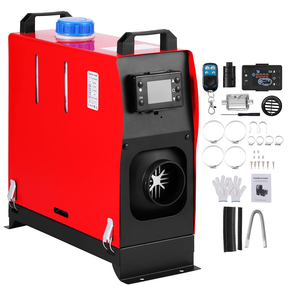 Portable 5KW Diesel Air Heater with LCD Remote Control for Car, RV, and Indoor Use