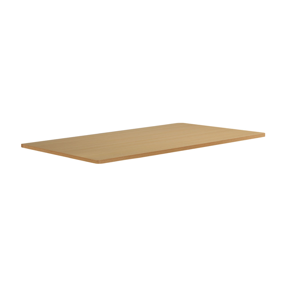 Oikiture Standing Desk Top with Drilled Hole OAK 160x75cm