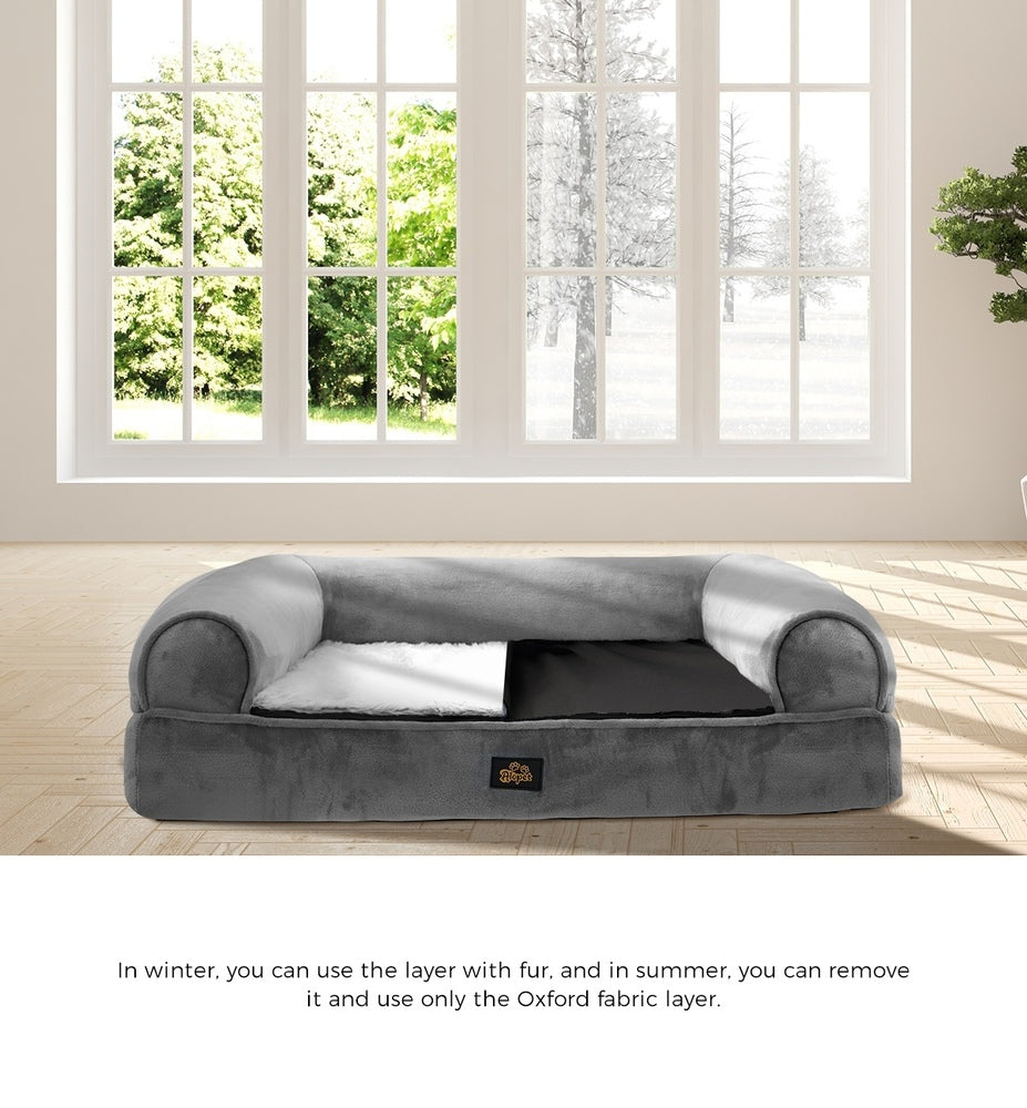 Alopet Dog Bed Orthopedic Memory Foam Washable Cushion X Large