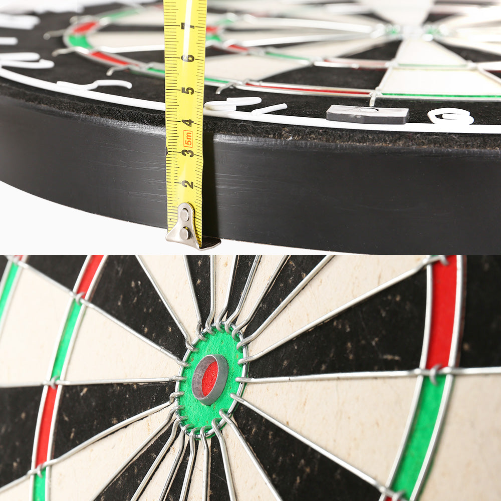 Premium 18 Steel Dartboard with Heavy-Duty Darts for Competitive Play