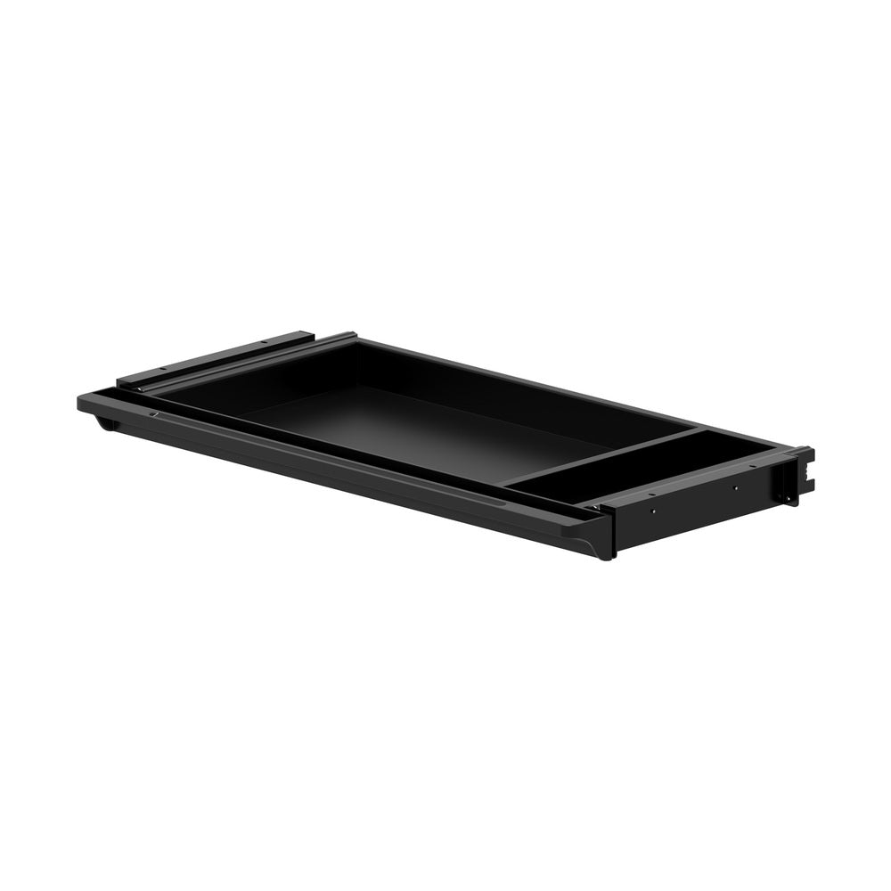 Oikiture Under Desk Drawer Pull-Out Drawer Sliding Tray Black