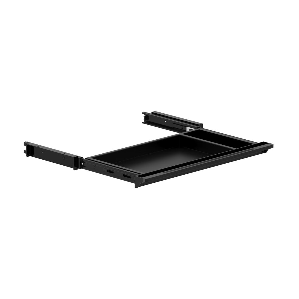 Oikiture Under Desk Drawer Pull-Out Drawer Sliding Tray Black