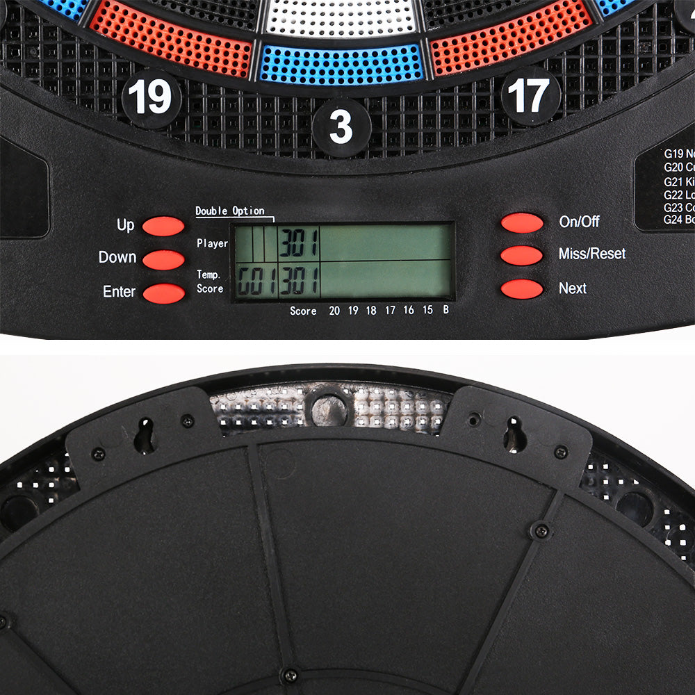 13.5 Dartboard Dart Board with Soft Tip Darts Electronic Scorer 32 Games