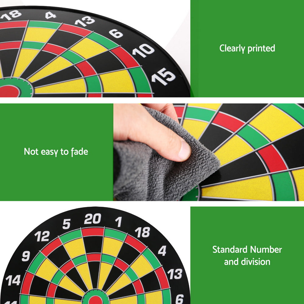 Magnetic 16-Inch Dartboard Set with Safe Darts - Ideal Kids Gift and Family Fun