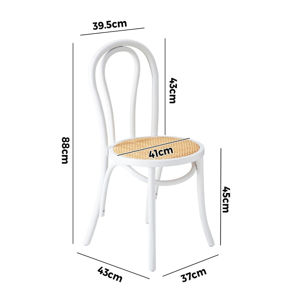 Oikiture 2x Dining Chairs Sherpa White and Golden