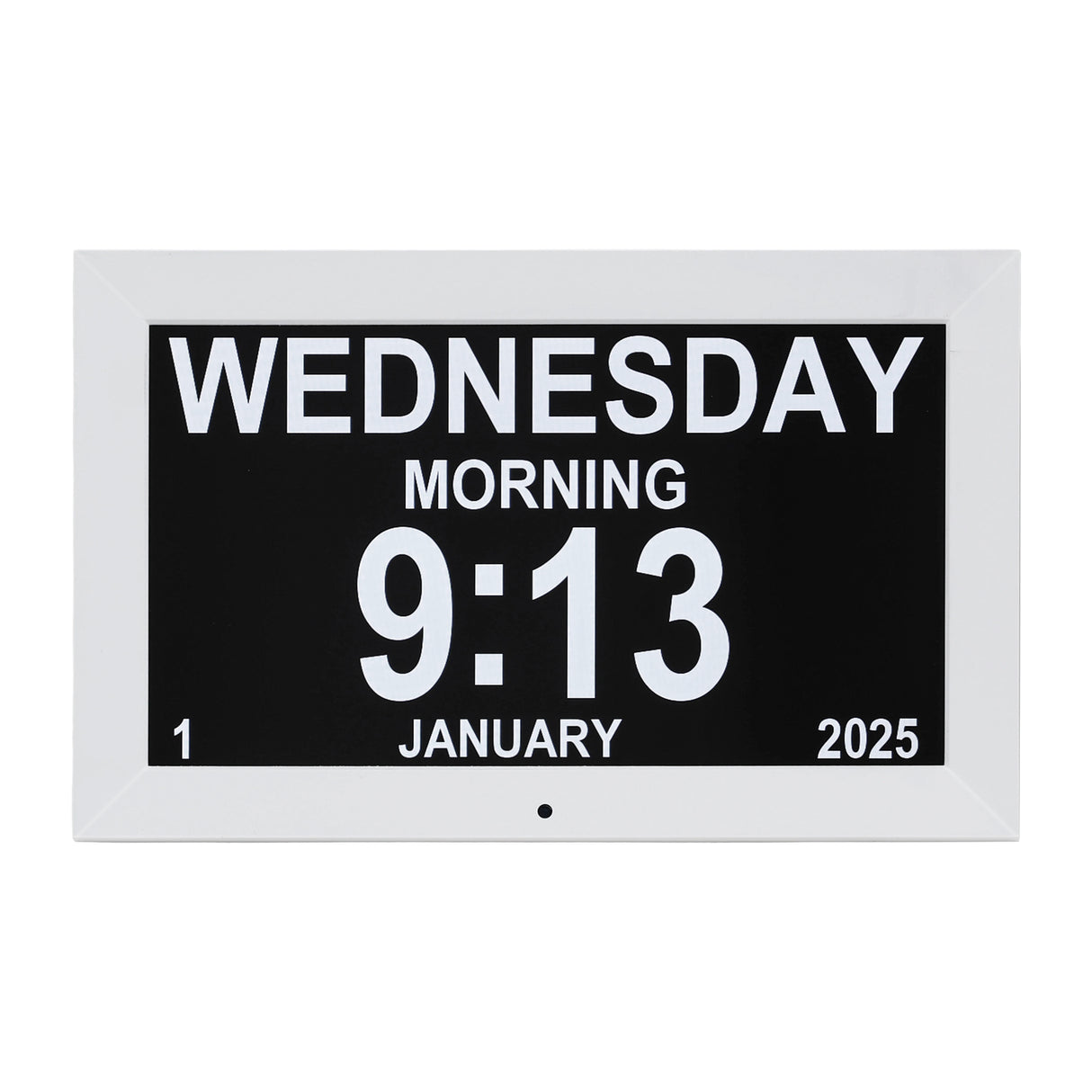 Artiss 10" Digital Day Clock Alarm Calendar Dementia Date Week Desk Clocks White