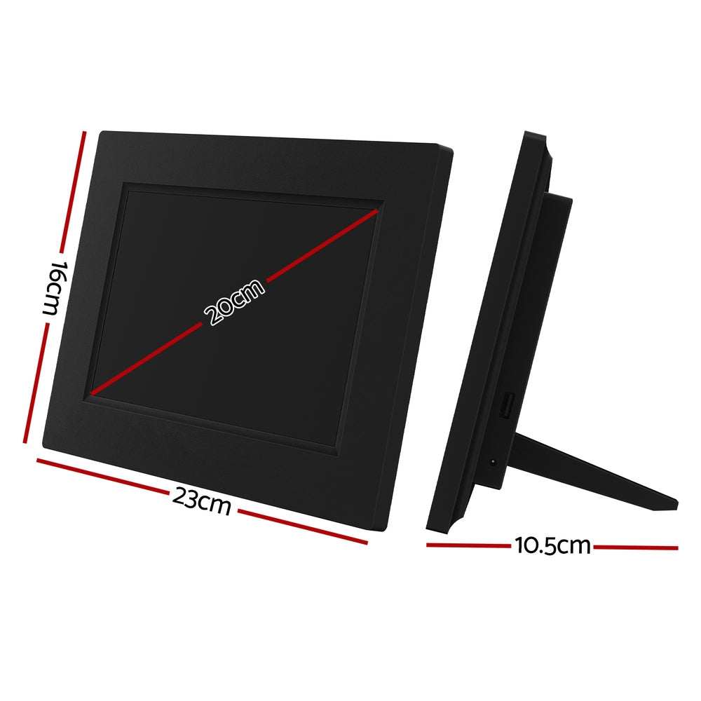 Artiss 8-Inch Multifunctional Digital Day Clock with Calendar and Alarm - Black