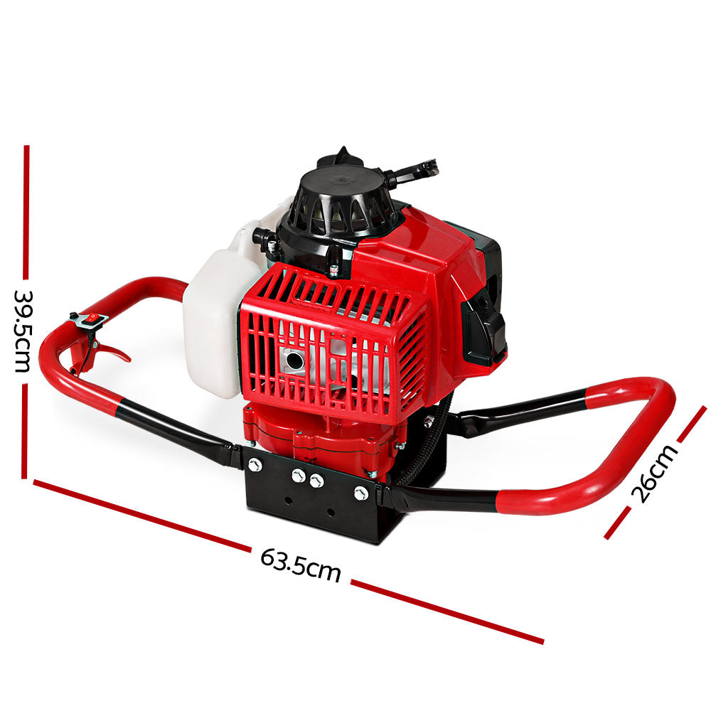 Giantz Petrol Post Hole Digger Motor Only Engine Red