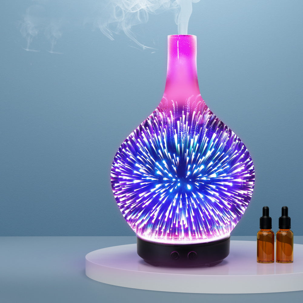 Devanti 4-in-1 Ultrasonic Aroma Diffuser with 3D Light Effect and Humidifier
