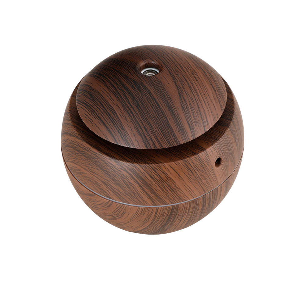 Devanti Ultrasonic Aromatherapy Diffuser with Dark Wood Finish - 130ml Capacity