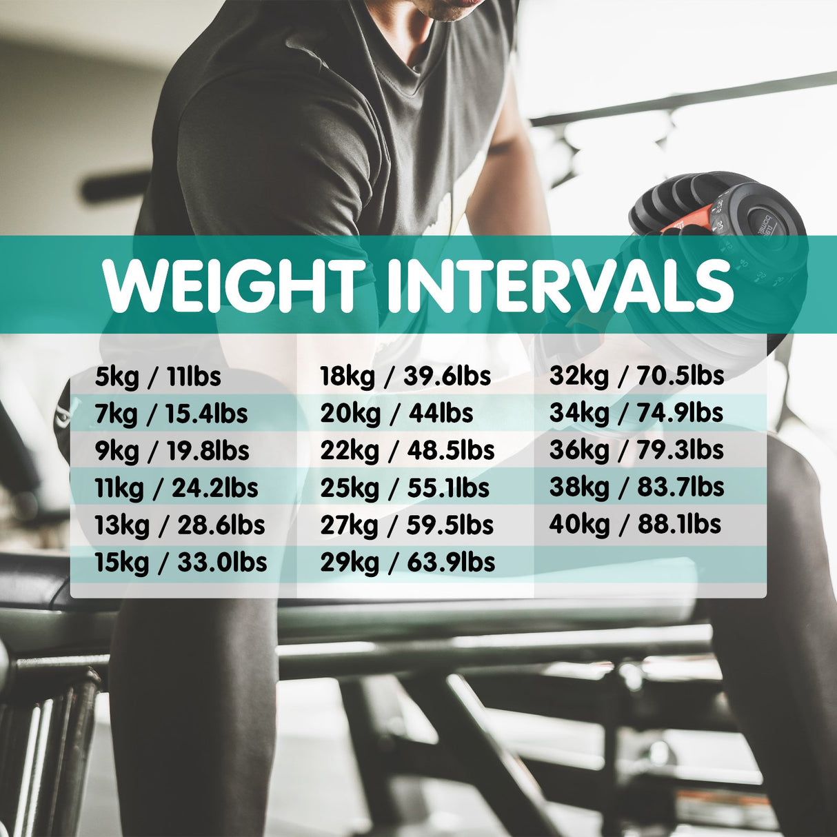 Powertrain 80kg Adjustable Dumbbell Set W Stand Home Gym Exercise Free Weights