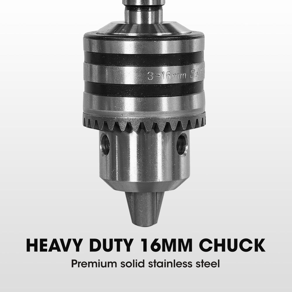 Baumr-AG 600W 12' Pedestal Floor Drill Press, 16 Speeds, 16mm Chuck (DP19)