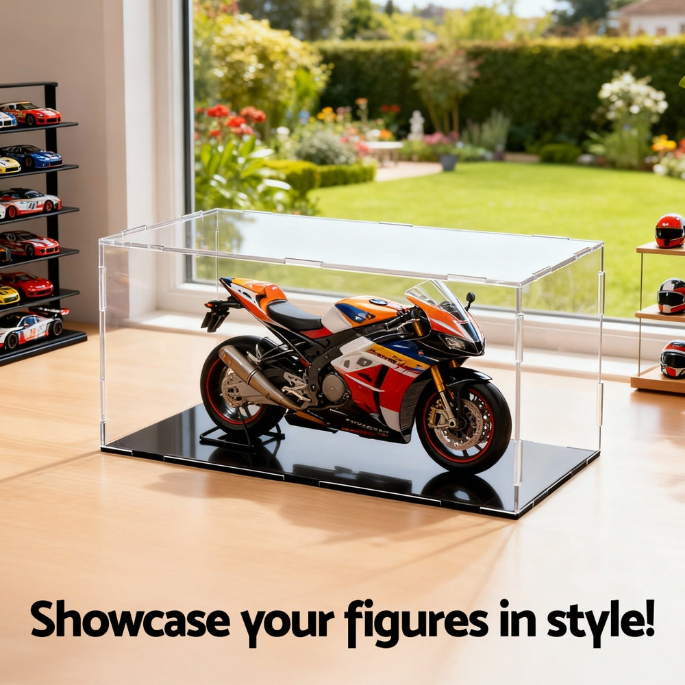 Artiss Clear Acrylic Display Case Dustproof Protection Box For Car Toys 15CM
