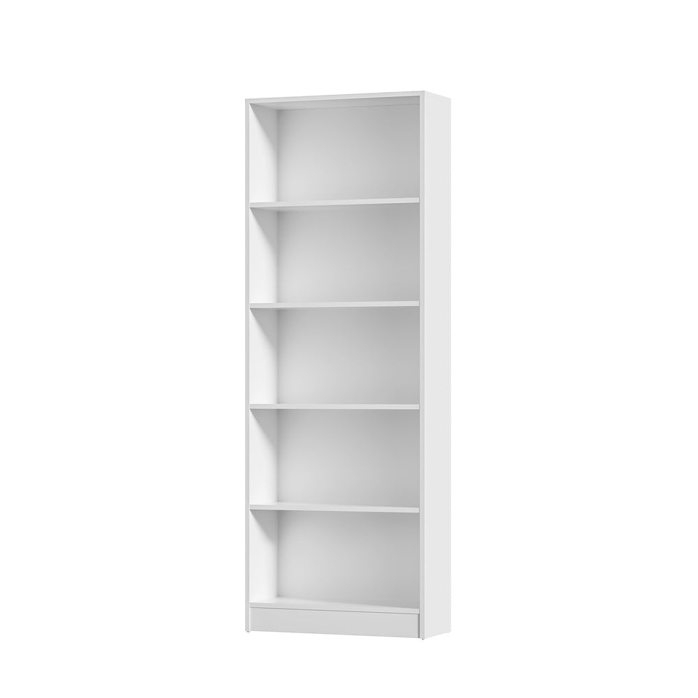 Oikiture Bookshelf Display Shelf 5-Tier White