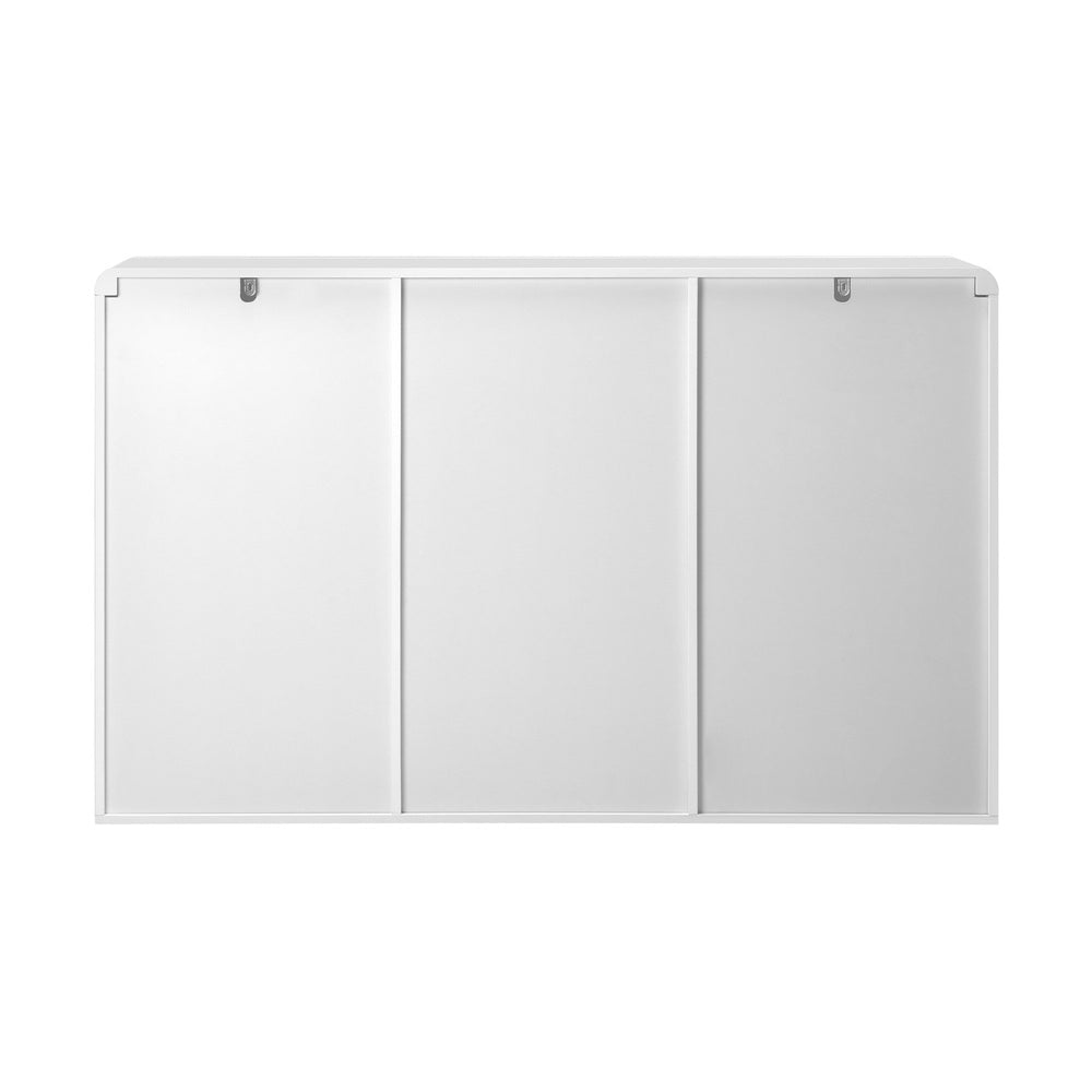 Oikiture Display Cabinet with 6 Irregular Shelves