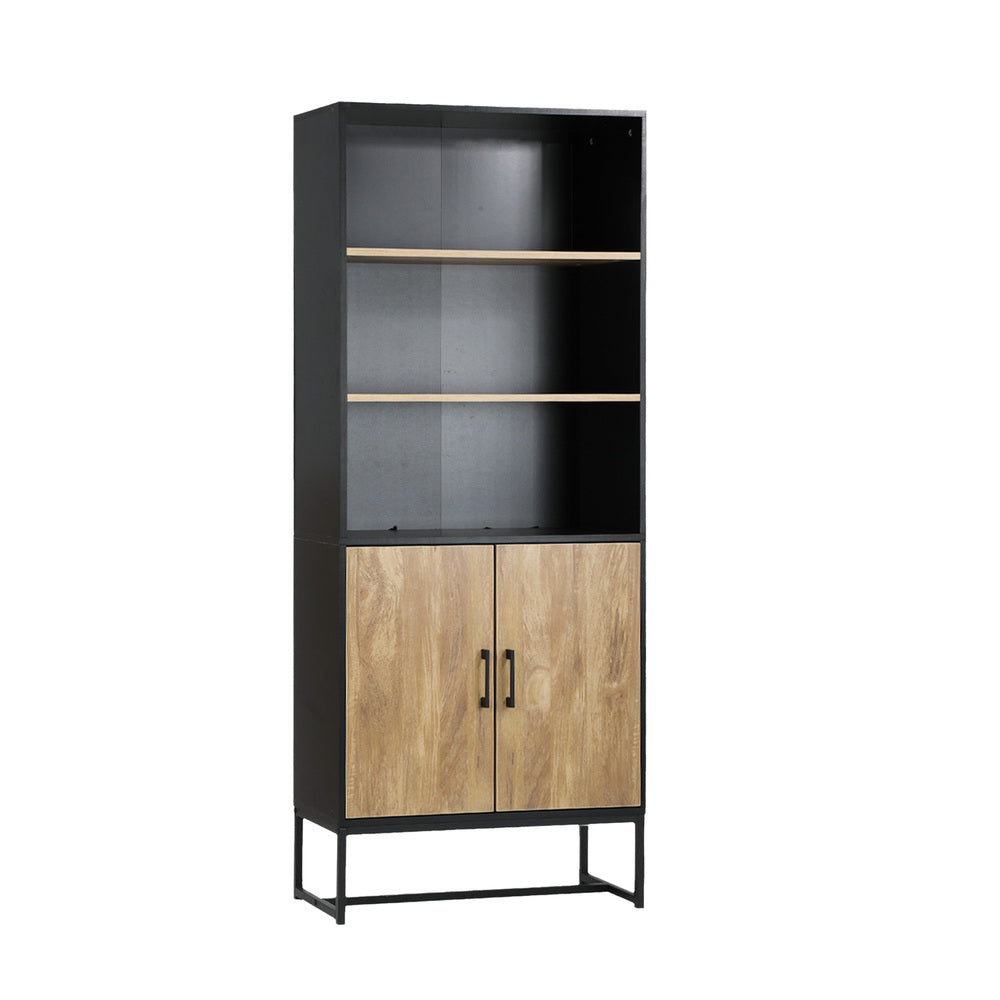 Oikiture Display Shelf 5-Tier Storage Shelves Bookcase Cupboard