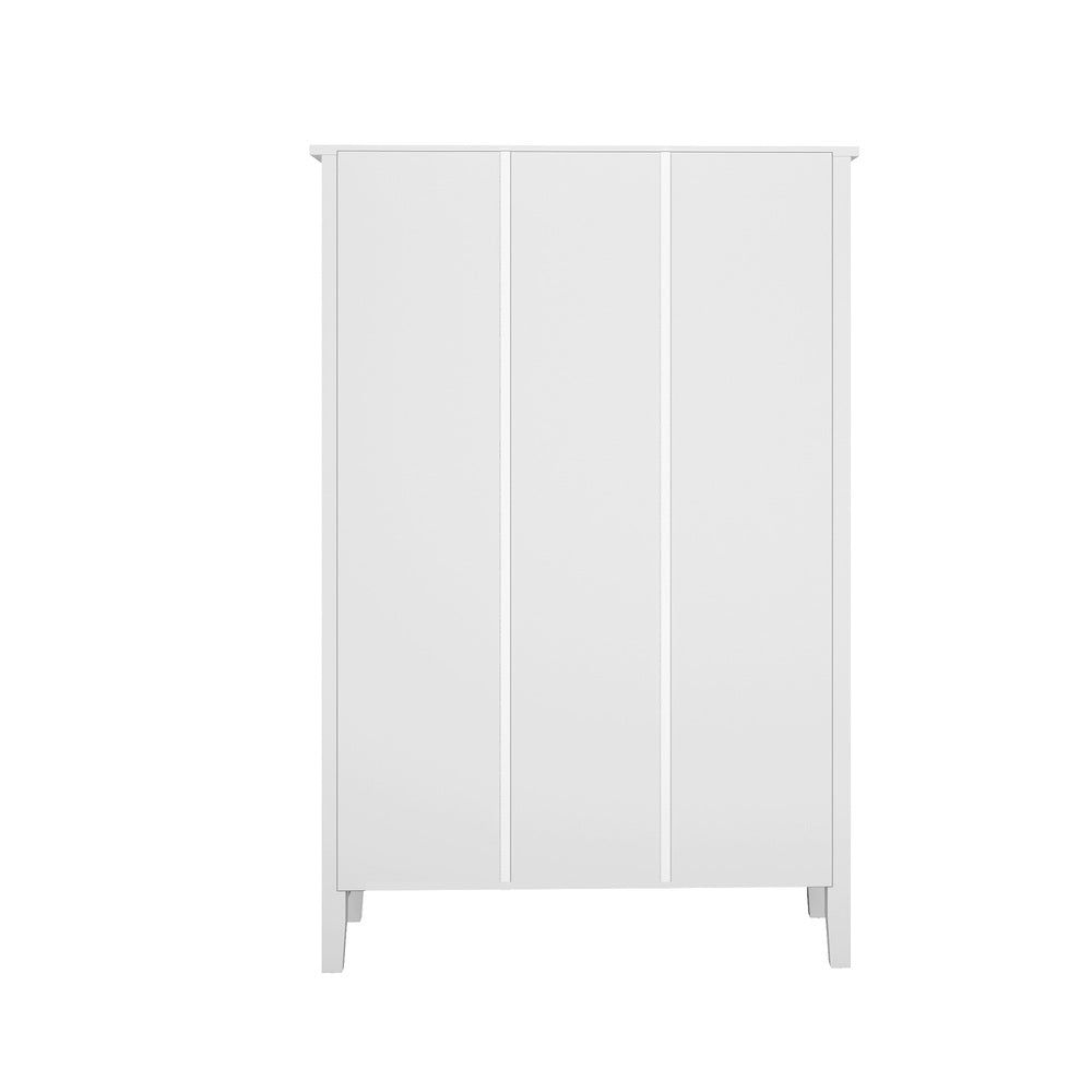 Oikiture Bookshelf Bookcase Display Shelf 5-Tier Storage Cabinet White