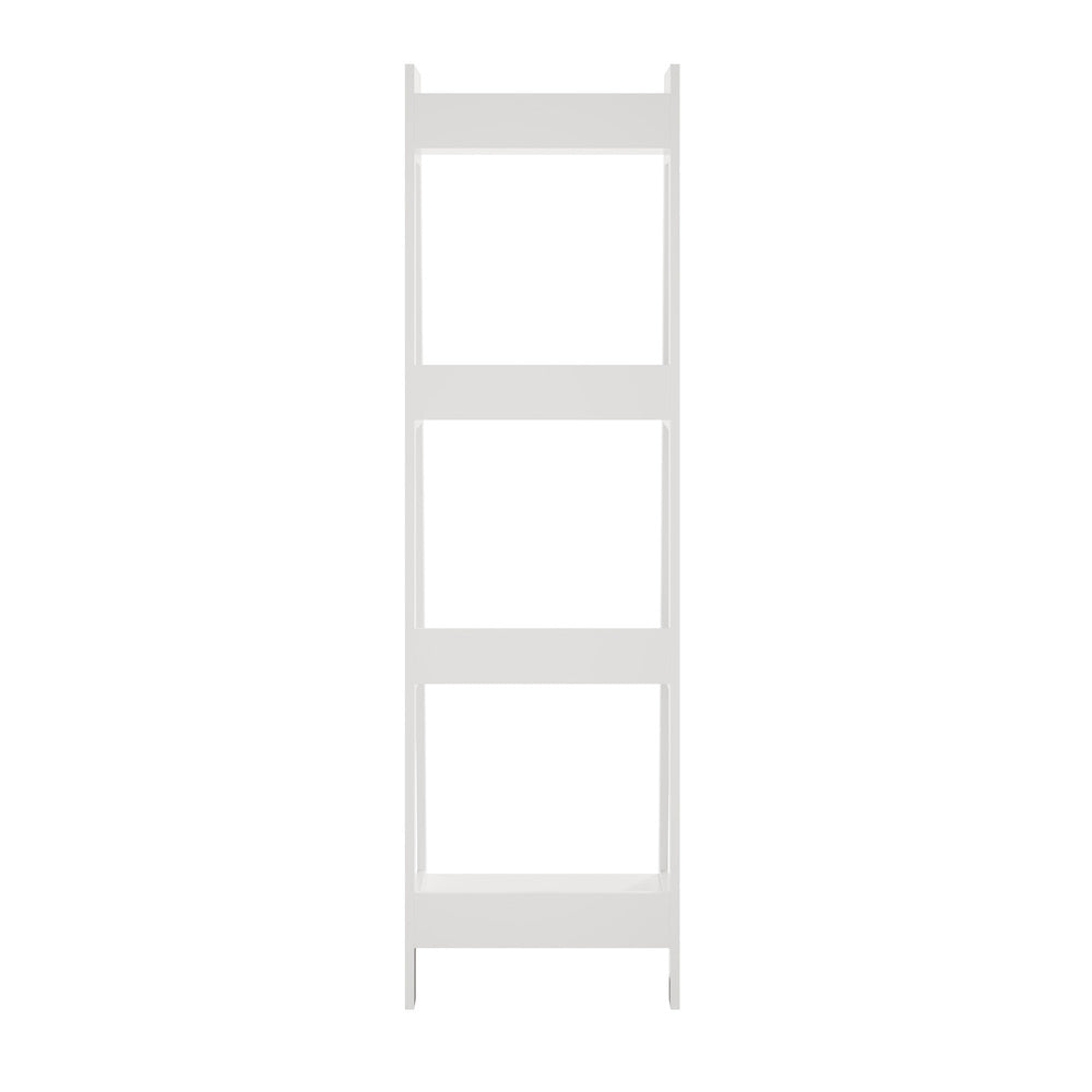Oikiture Display Shelf 4 Tier Corner Ladder Shelves White
