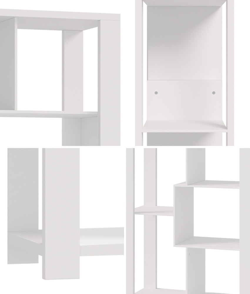 Oikiture Display Shelf Open Multi-tier Shelves White