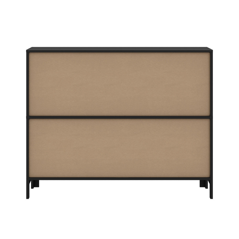 Oikiture Display Shelf Storage Stand Bookshelf Black