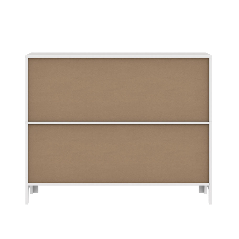 Oikiture Display Shelf Storage Stand Bookshelf White