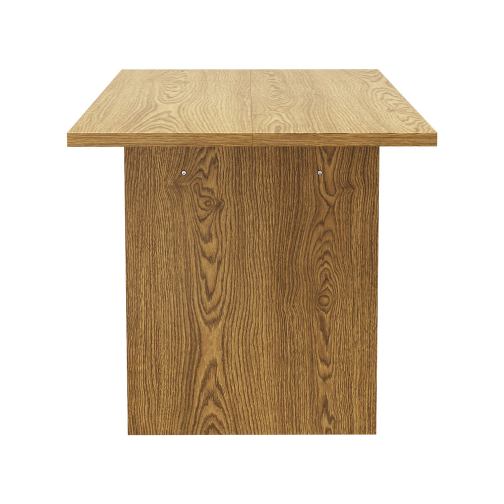 Oikiture 180cm Dining Table Rectangular Timber Natural