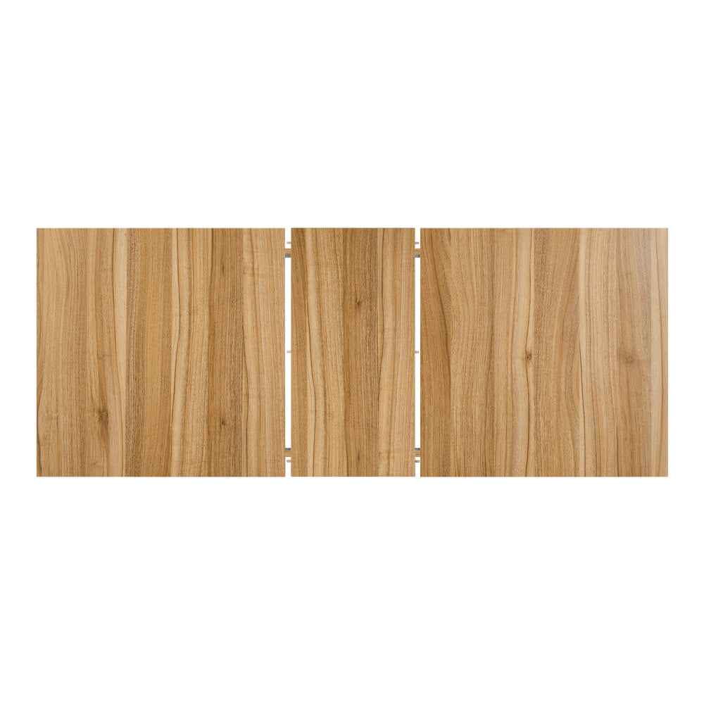 Oikiture Extendable Dining Table 1.2-1.6m Wooden Kitchen Table