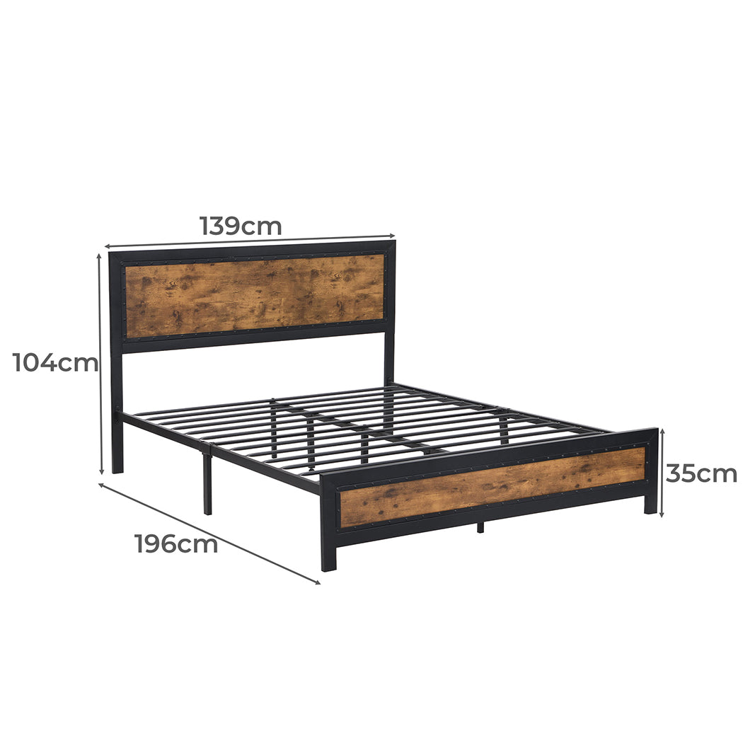 Levede Metal Bed Frame Mattress Base Double-2006733224771981314