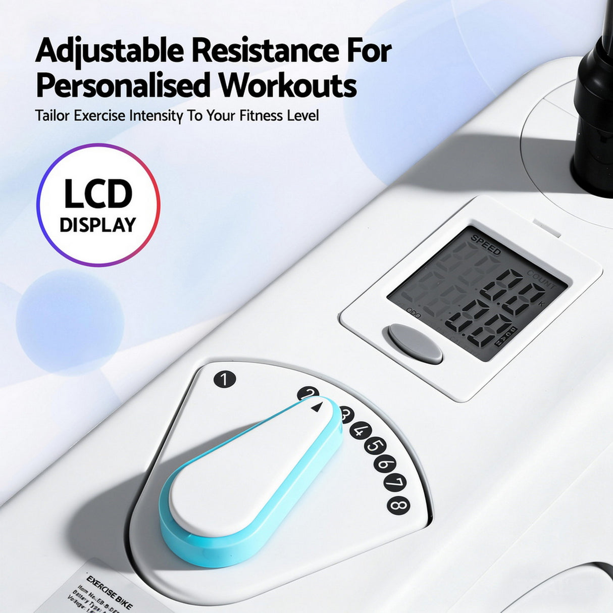 Everfit Exercise Bike Magnetic Desk Bike with Tabletop Fitness Home Workout Gym