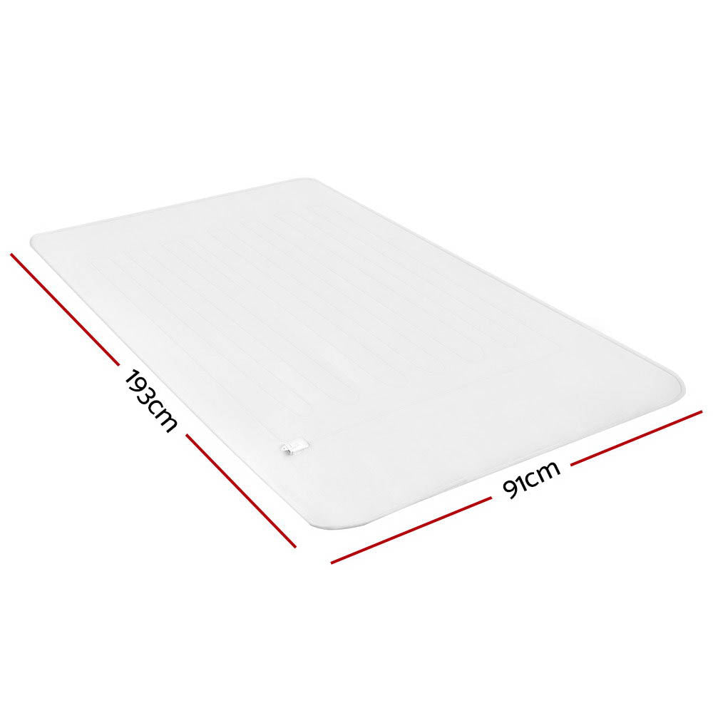Giselle Bedding Single Electric Blanket with Polyester Underlay and Temperature Control