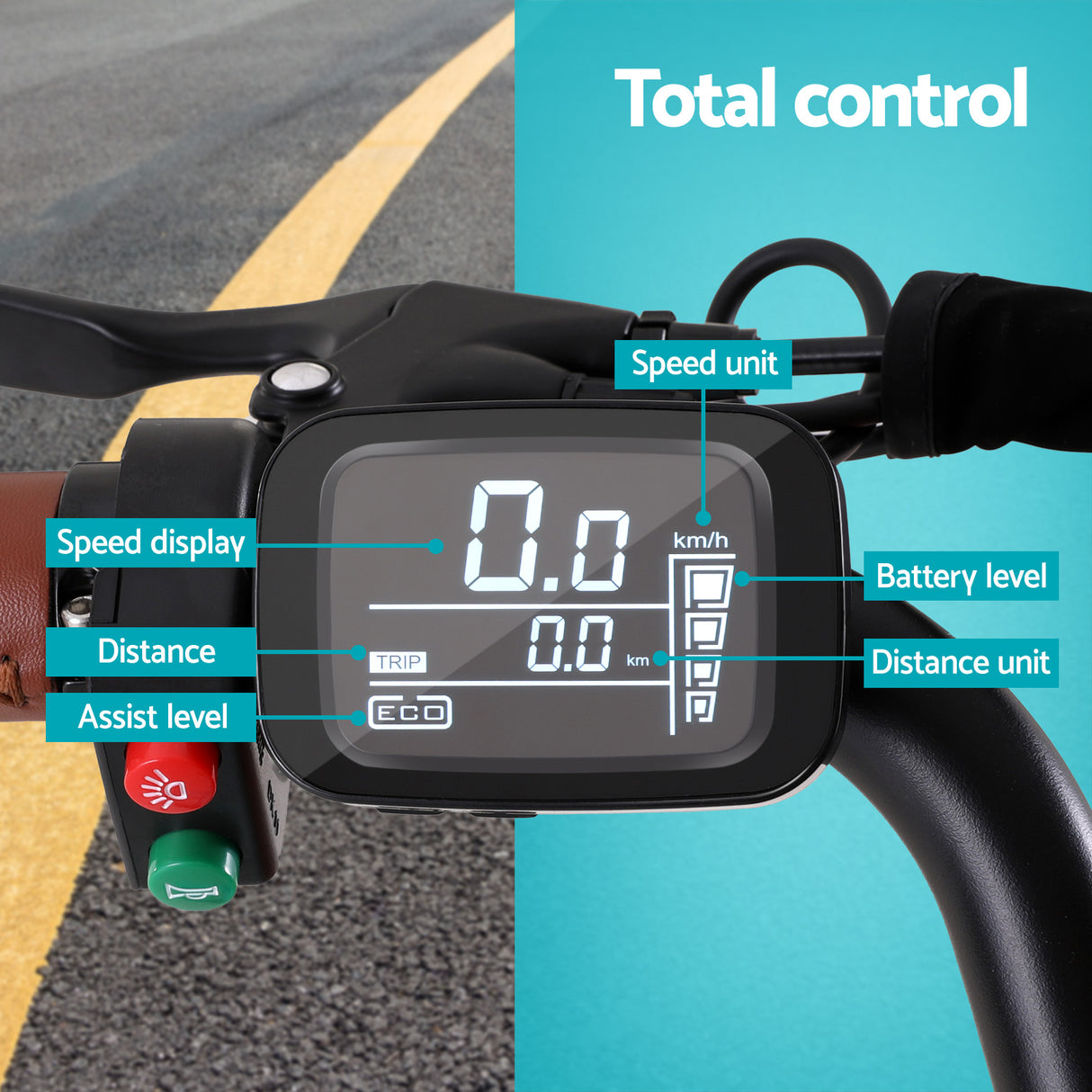 Everfit 26 Electric Bike City Bicycle eBike e-Bike Commuter w/ Battery BL