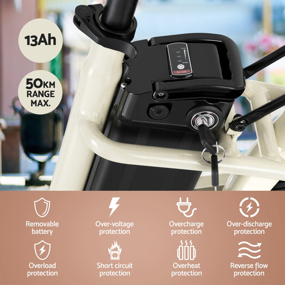 Everfit 26 Electric Bike City Bicycle eBike e-Bike Commuter w/ Battery WH