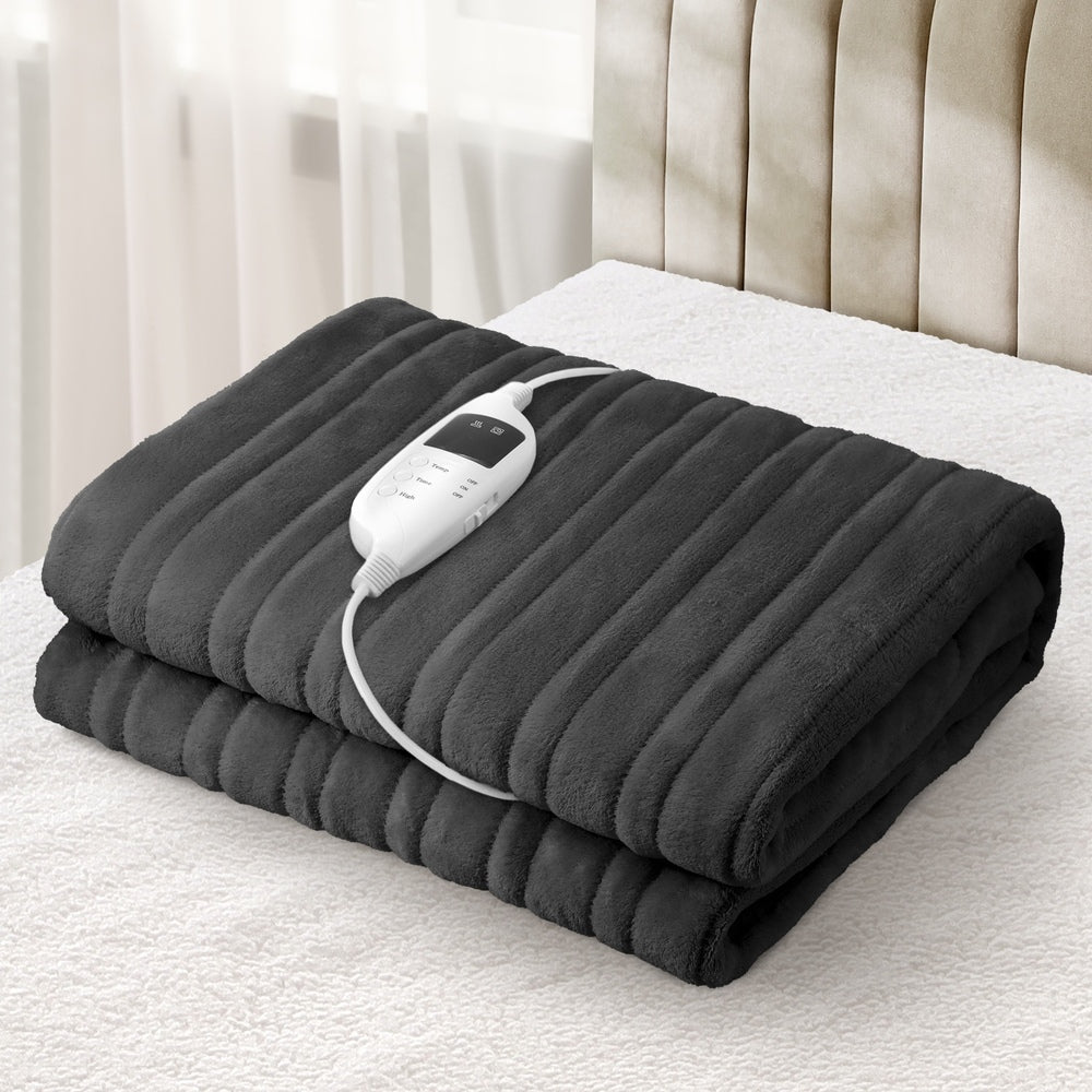 Bedra Electric Blanket Washable Heated Throw Rug Coral Fleece