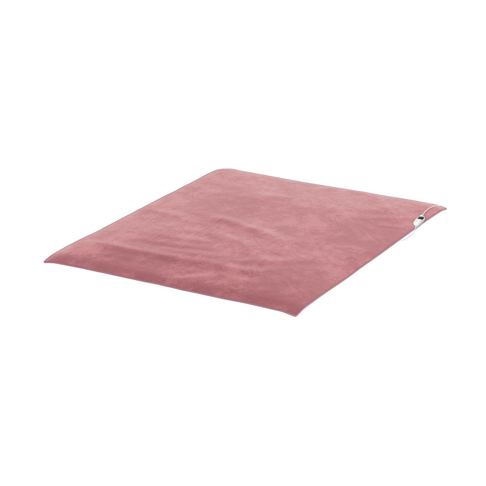 Bedra Washable Electric Heated Throw Rug Flannel Pink