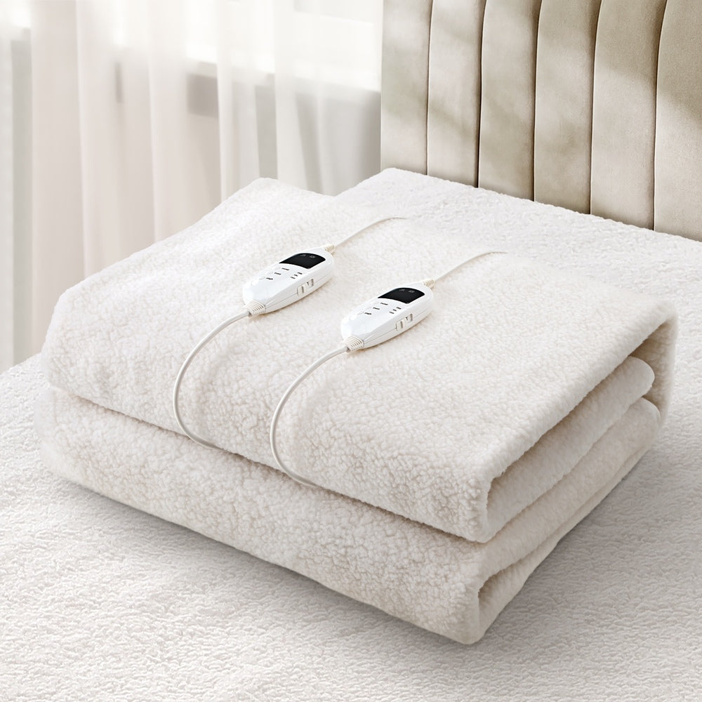 Bedra Electric Blanket Fleece Fully Fitted Washable King