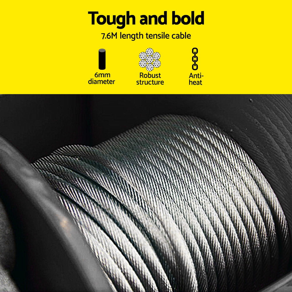 Giantz 500KG Electric Hoist with Wired/Wireless Remote Control for Effortless Lifting