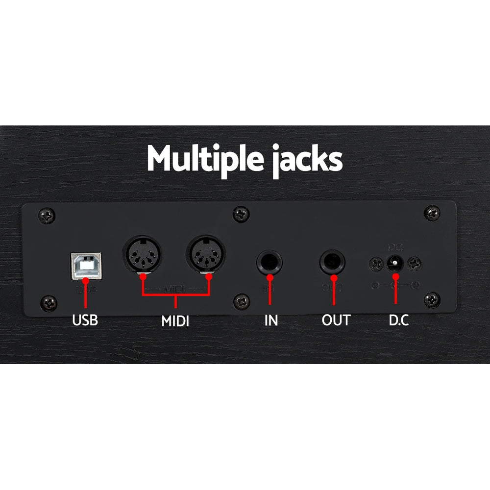 Alpha 88 Keys Electronic Piano Keyboard Digital Electric w/ Stand Semi-Weighted