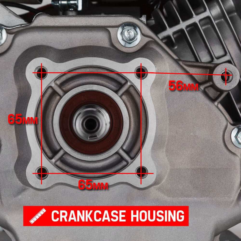 BAUMR-AG 6.5HP Petrol Stationary Engine Motor 4-Stroke OHV Horizontal Shaft Recoil Start