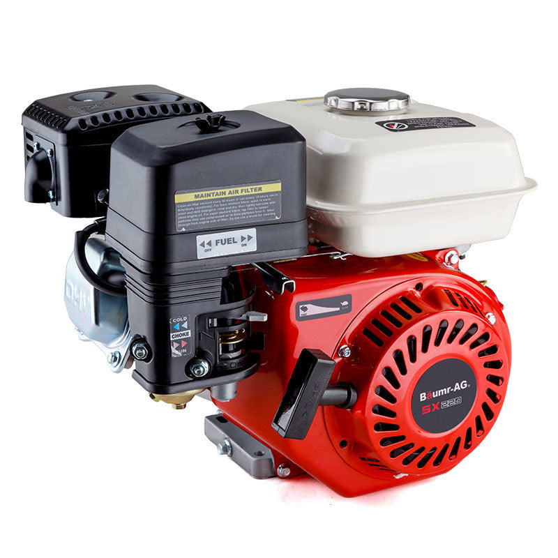 BAUMR-AG 7HP Petrol Stationary Engine OHV 4-Stroke Horizontal Shaft Replacement Motor