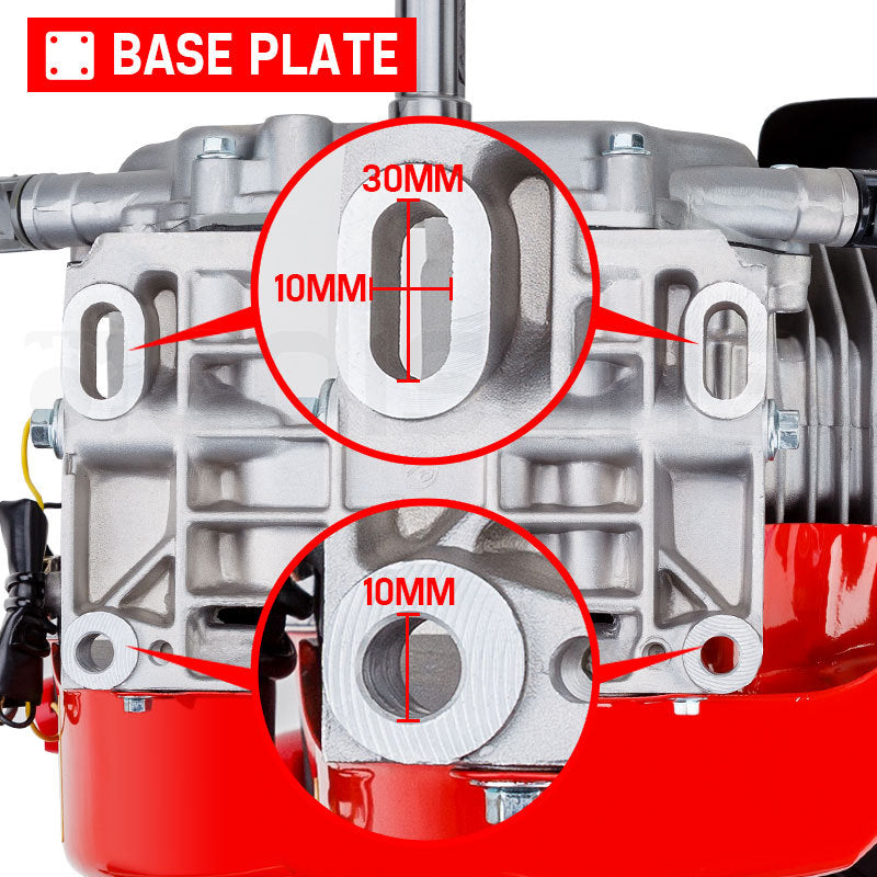 BAUMR-AG 13HP Petrol Stationary Engine 4-stroke OHV Motor Horizontal Shaft Recoil Start