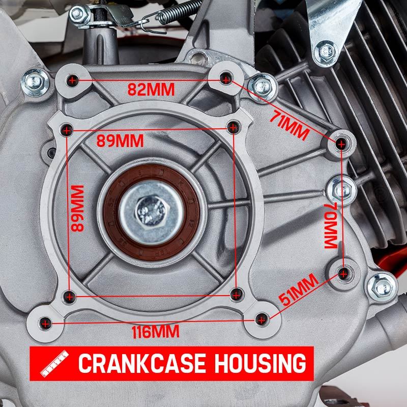 BAUMR-AG 13HP Petrol Stationary Engine 4-stroke OHV Motor Horizontal Shaft Recoil Start