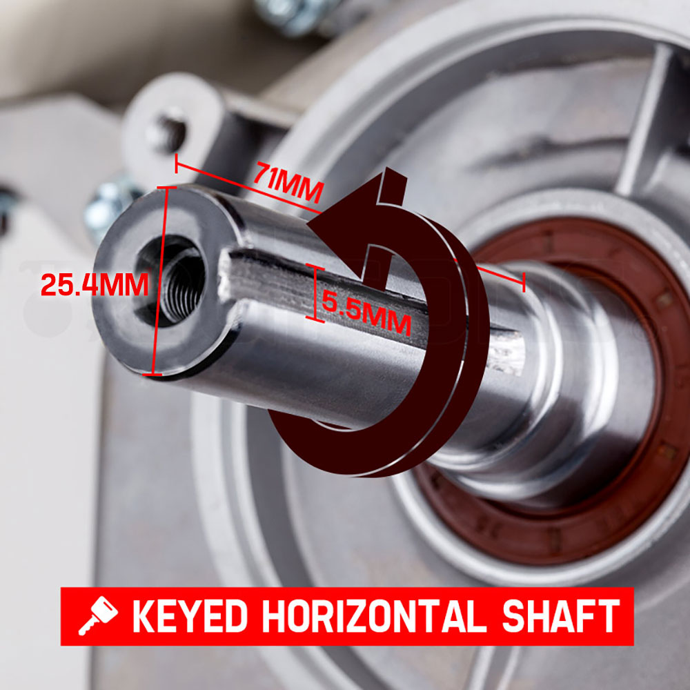 BAUMR-AG 13HP Petrol Stationary Engine 4-stroke OHV Motor Horizontal Shaft Recoil Start