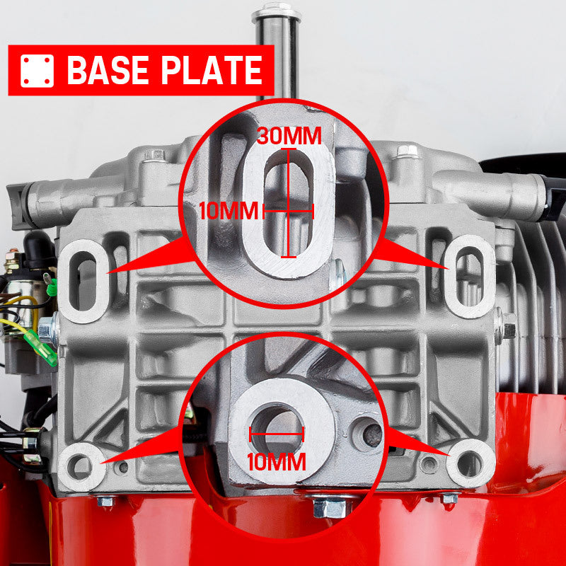 BAUMR-AG 16HP Petrol Stationary Engine OHV Motor Horizontal Shaft Electric Recoil Start