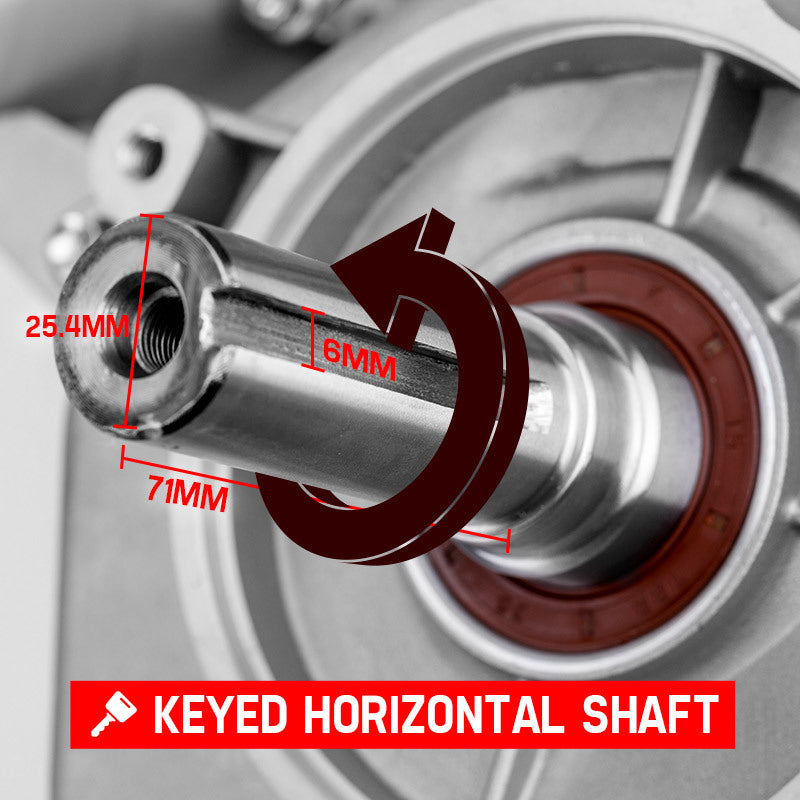 BAUMR-AG 16HP Petrol Stationary Engine OHV Motor Horizontal Shaft Electric Recoil Start